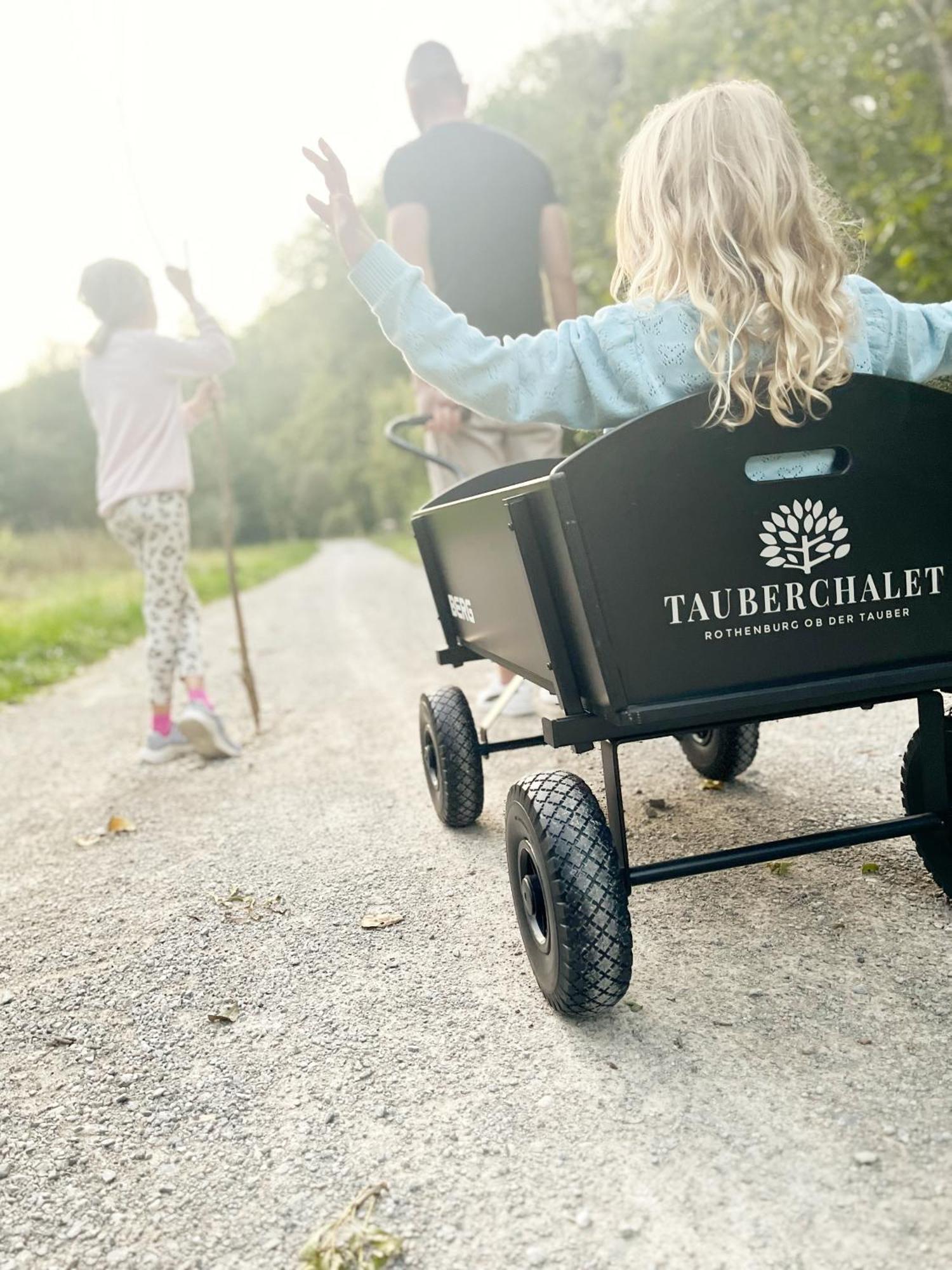 Tauberchalet I Boutique-Ferienhaus Mit Sauna, Whirlpool & Natur I 10Min Walk To Historic Old Town Rothenburg ob der Tauber Eksteriør bilde